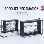 3 in 1 Tea Sand Timer - Large 1/3/5 Minute Square Wooden Frame Hourglass