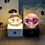 Forever Flower Crystal Ball - 3D Light Paperweight Home Decor