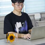 Resin Cube Paperweight - Natural Flower Real Dandelion Sunflower Christmas