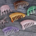 Resin Meridian Comb - Custom Logo Scalp Face Chest Acupoint Massage Tool