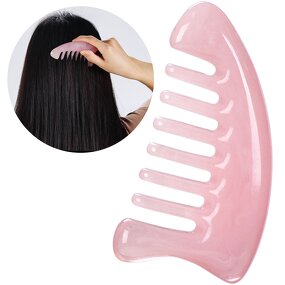 Resin Meridian Comb - Custom Logo Scalp Face Chest Acupoint Massage Tool