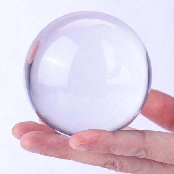 Clear Acrylic Play Ball - 60MM Colorful Resin Kids Toy Ball