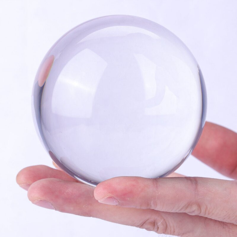 Clear Acrylic Play Ball - 60MM Colorful Resin Kids Toy Ball