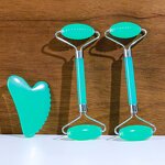 Resin Jade Roller Set - Custom Logo Anti Aging Purple Facelift Massager