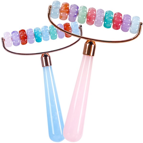 Resin Rainbow Jade Roller - 2025 Pre-sale Custom Colorful Facial Lifting Tool