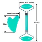 Resin Jade Roller Set - Custom Logo Anti Aging Purple Facelift Massager