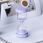Cartoon Macaron Sand Clock - 5/10/15/30 Min Plastic Colorful Glass Hourglass