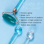 2-In-1 Face Ice Roller - Cold Ball Tighten Skin Anti Ageing Reduce Puffy