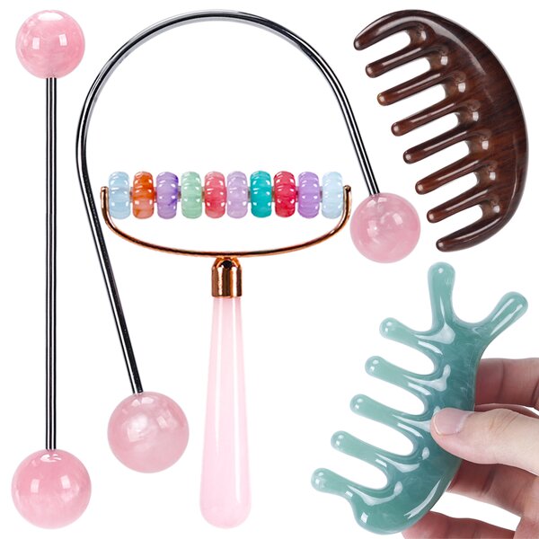 Gua Sha Comb - Lymphatic Drainage Facial Scalp Neck Back Relaxation Tool