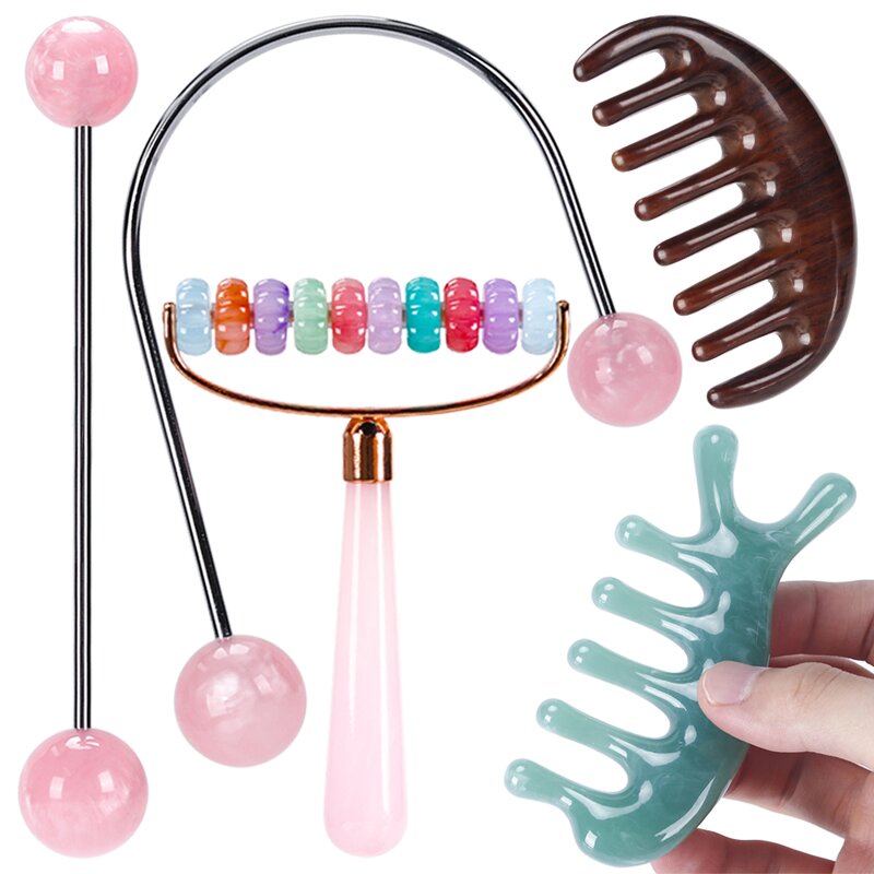 Gua Sha Comb - Lymphatic Drainage Facial Scalp Neck Back Relaxation Tool