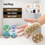 Wooden Body Exfoliator - New Product Solid Wood Frame Skin Scrub Brush