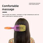 Rainbow Detangling Comb - New Arrives Custom Logo Curved Vent Wave Brush