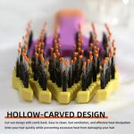 Six Rows Detangler Brush - Wholesale Plastic Custom Logo Women Curly Hair Tool