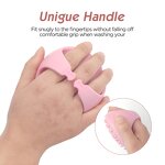 Silicone Scalp Scrubber - Custom Ergonomic Handle Dry Wet Hair Massager Brush