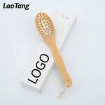 Natural Vegan Dry Body Brush - Long Handle Sisal Bristle Exfoliating Tool