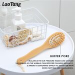 Natural Vegan Dry Body Brush - Long Handle Sisal Bristle Exfoliating Tool