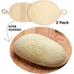 Loofah Bath Glove - 100% Material Body Scrubber Effective Cleaning Tool