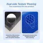 African Bath Sponge - Long Exfoliating Back Net Washcloth Scrubber Belt