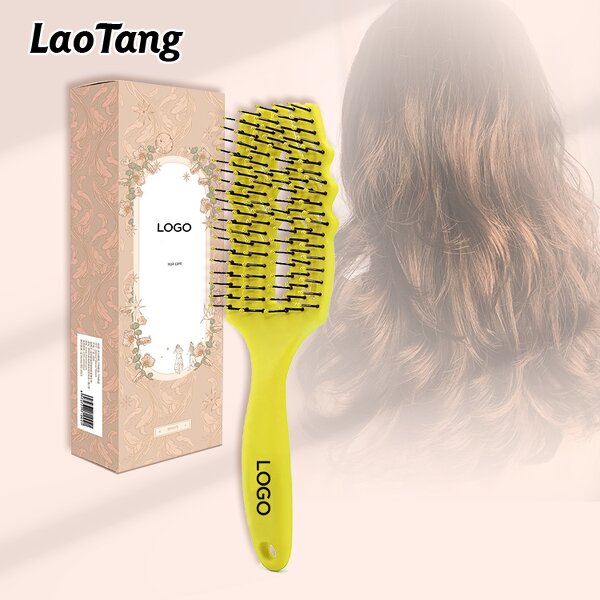 Curved Vent Hair Brush - Laotang Custom Package Rainbow Detangling Comb