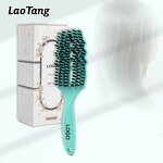 Paddle Vent Hair Brush - Women's Nylon Bristle Curly Hairdressing Styling Tool