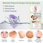 Konjac Facial Sponge - Custom Logo 100% Natural Washable Organic Bath Tool