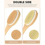 Natural Back Scrub Brush - Bath Supplies High Quality Exfoliating Massage Tool