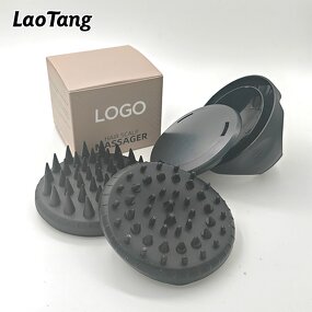 Silicone Scalp Massager - Hot Sale Compact Cushion Vent Head Massage Shampoo Brush
