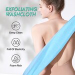 Japanese Nylon Scrub Towel - Laotang Long Exfoliating Durable Bath Cloth