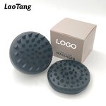 Handheld Silicone Scalp Massager - Compact Cushioned Hair Cleaning Shampoo Brush