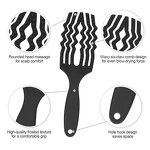 Paddle Vent Hair Brush - Women's Nylon Bristle Curly Hairdressing Styling Tool