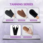 Sunless Tanner Mitt - Simple Style Fake Tan Colorful Flock Lotion Glove