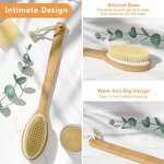 Natural Back Scrub Brush - Bath Supplies High Quality Exfoliating Massage Tool