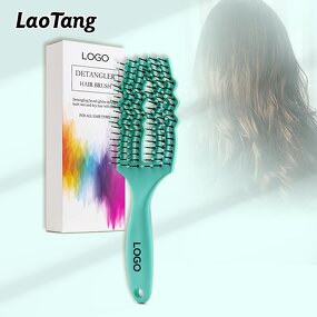 Colorful Detangling Brush - Plastic Octopus Six Rows Scalp Care Women Tool