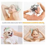 Silicone Shampoo Massage Brush - Custom Scalp Cleaning Bath Hair Care Tool