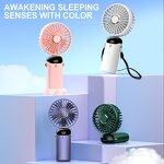 Handheld Fan Manufacturer - LED Display Rechargeable Foldable 120 Degree Multicolor