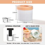 Ice Cube Mold Manufacturer - Round Silicone Bucket Cylinder for Freezer DIY