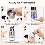 Makeup Brush Cleaner Manufacturer - Electric Automatic Portable Spinner Machine for Travel