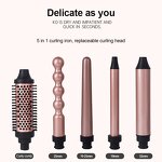 Hair Styler Manufacturer - 5 in 1 Hot Air Blow Dryer Straightener Curler Tool