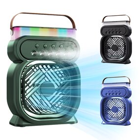 Air Cooler Fan Manufacturer - Misting 450ml Water Tank 3 Speeds with 7 Night Light