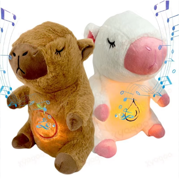 Breathing Plush Toy Manufacturer - Soothing Otter Doll with Music Sleeping Companion