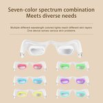 Eye Massager Glasses - 7 Color Light Therapy Hot Cold Compress Dark Circles