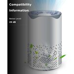 Household Air Purifier - HEPA Filter Low Noise Negative Ion Ozone Purifier