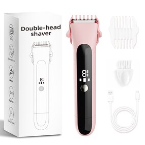 USB Electric Hair Remover - Long-Lasting Double Blade Lip Armpit Leg Shaver