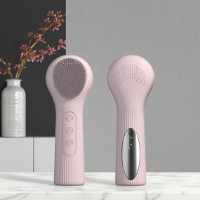 Warm Silicone Facial Cleanser - 2-in-1 3-Speed Vibration Cleansing Massage Brush