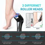 Electric Callus Remover - Professional IPX7 Waterproof 3 Rollers LED Display