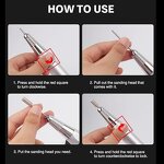 Electric Nail Drill Machine - Professional 30000 RPM Rechargeable Acrylic Tool