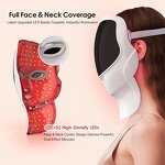 LED Light Therapy Mask - 7-Color Red Light Face Neck Infrared Skin Care Tool