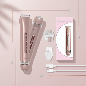 Women's Electric Shaver - IPX7 Dual-Head Bikini Trimmer Painless Pencil Razor