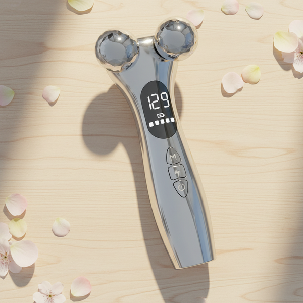 4D Electric Face Roller - EMS Vibration Microcurrent Home Salon Beauty Device