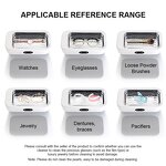 Ultrasonic Jewelry Cleaner - Home Use Makeup Brush Glasses Razor Dentures Tool